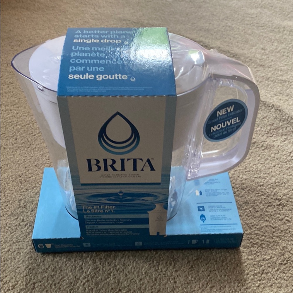 Brita Clear and Blue Water Filtration Pitcher